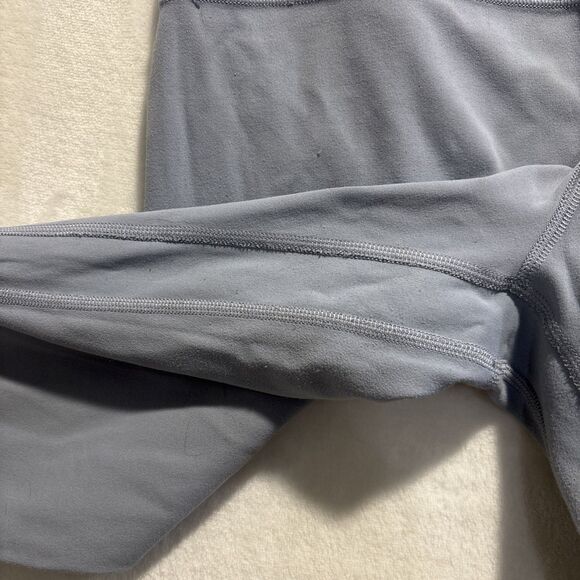 Lululemon Align Crop 21" Nulu Fabric Leggings Chambray Blue Women's Size 6 Yoga - Picture 8 of 16